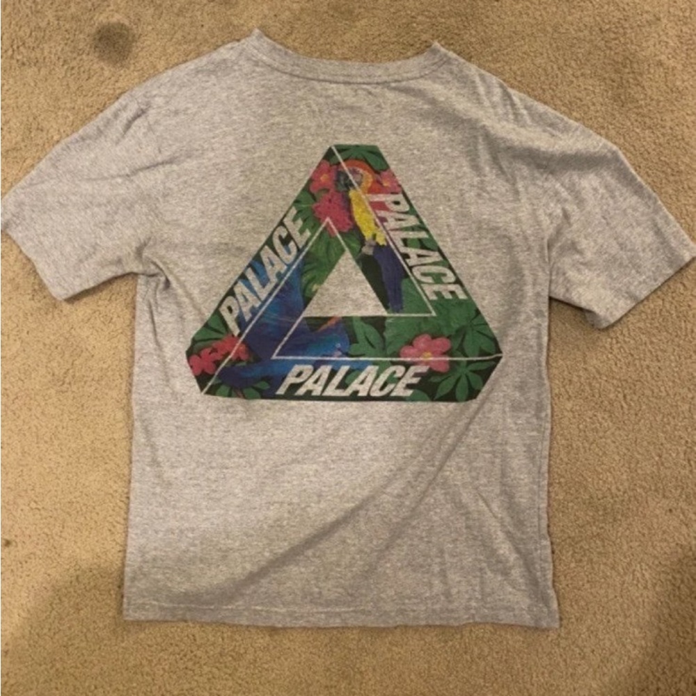 PALACE Kids Gray Tee with Colorful Graphic